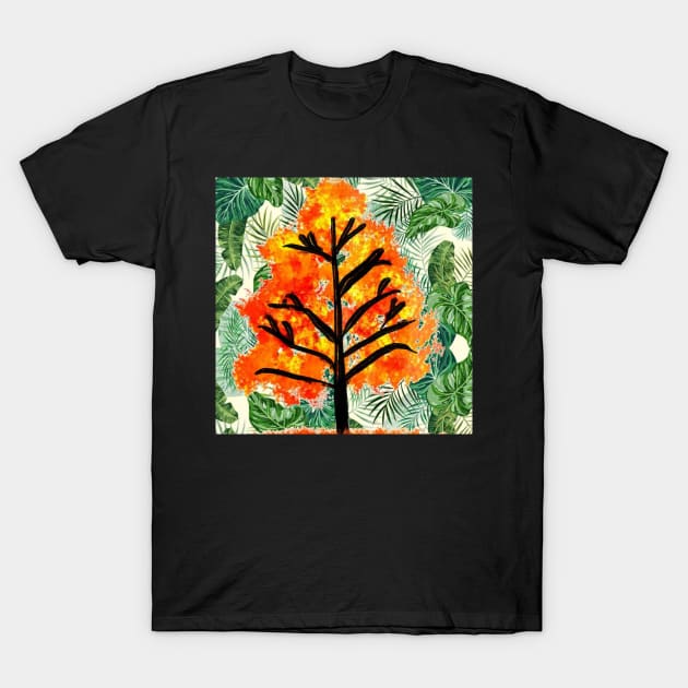 Autumn Tree T-Shirt by Art by Ergate